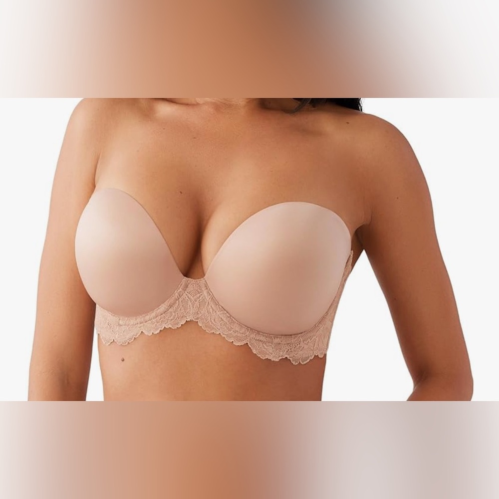 Wacoal Self-Assured Push Up Underwire Strapless Bra. Size 34D. Roebuck. NWT! - Picture 2 of 16